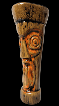 Image 1 of Katiki ARTIST SERIES Castaways No.1 Tiki Mug 1/1 Glaze Test (Gloss Brown/Orange) FREE SHIPPING