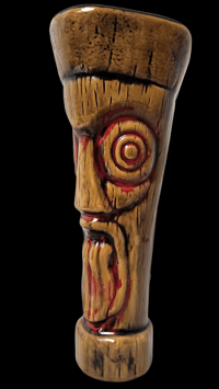 Image 1 of Katiki ARTIST SERIES Castaways No.1 Tiki Mug 1/1 Glaze Test (Gloss Brown/Red) FREE SHIPPING