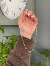 Image 1 of Gold Chain Link Necklace 