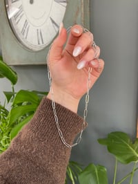 Image 2 of Silver Chain Link Necklace