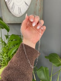 Image 1 of Silver Chain Link Necklace