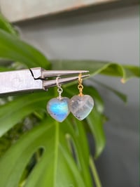 Image 1 of Labradorite Heart Charms