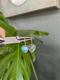 Image 2 of Labradorite Heart Charms