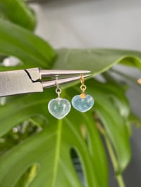 Image 1 of Aquamarine Heart Charms