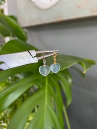 Image 2 of Aquamarine Heart Charms