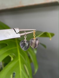 Image 1 of Fluorite Heart Charms