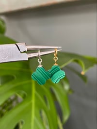 Image 1 of Malachite Clover Charms