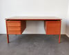 Danish Modern Teak Wood Executive Desk by G.V. Gasvig