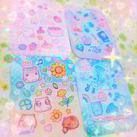 Image 1 of v2 mini holo deco sticker sheets