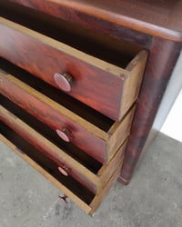 Image 10 of Late 19th Century Flame Walnut Highboy Dresser