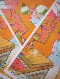 Image 4 of Girl in The Kitchen A6 Risograph Print