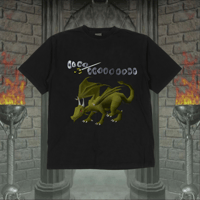 Green Dragon - Black T-Shirt