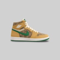 Image 1 of Heritage High ‘Monogram Green’ - Luxe-Inspired High-Top Sneakers