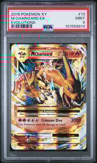 Image 1 of 2016 Pokemon XY Evolutions #13 M Charizard EX • PSA 9 Mint
