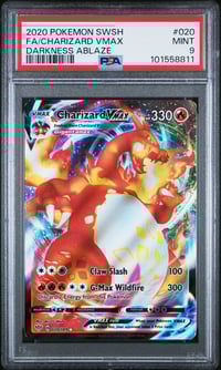 Image 1 of 2020 Pokemon Darkness Ablaze #20 Charizard VMAX • PSA 9 Mint