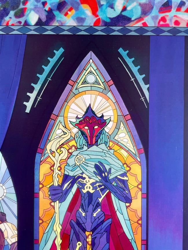 [ Arcane ] Stained Glass Herald Print