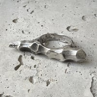 Image 1 of silver ring  size 62