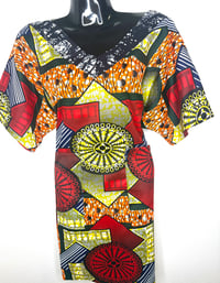 Image 2 of Casual Ankara short Dress with pockets.
