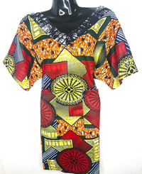 Image 1 of Casual Ankara short Dress with pockets.