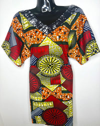 Image 3 of Casual Ankara short Dress with pockets.