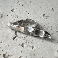 Image 5 of silver ring  size 62