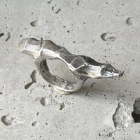 Image 4 of silver ring  size 62