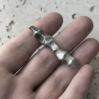 Image 3 of silver ring  size 62