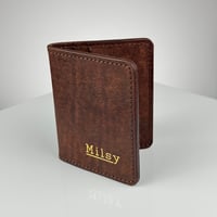 Image 1 of Milsy Double Wallet - Tobacco