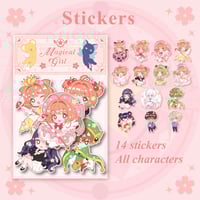 Image 4 of Cardcaptor Sakura Chibi  14 Pins + 2 Small Pins Full Set (Pre-order)💛💙💚❤️🧡
