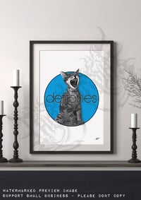 Image 2 of Deftones Cat (adrenaline) Art Print