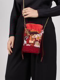 Image 2 of Bolso Joya Japón rojo 
