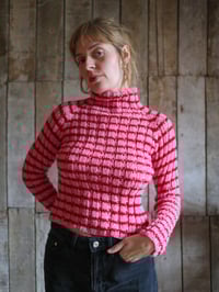 Image 3 of Pink & red stripey sweater