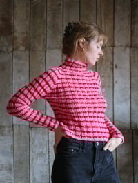 Image 2 of Pink & red stripey sweater