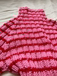 Image 4 of Pink & red stripey sweater