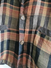 Image 7 of Vintage checked plaid lightweight blazer 