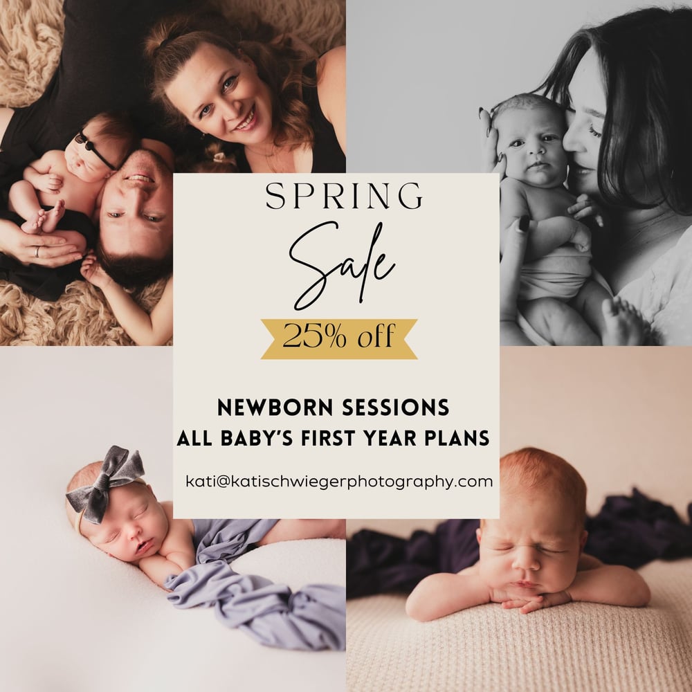 Image of 25% off Newborn Session/All Baby's First Year Plans