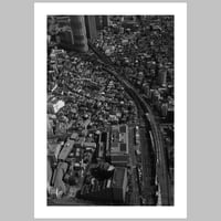 A Train Track View from SkyTree