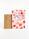 Carte Postale double volet "Happy you"