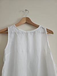 Image 2 of Pre loved Topshop white delicate floaty tunic