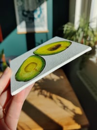 Image 2 of 'Avocado' Original mini oil painting