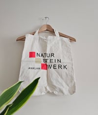 Image 2 of Vintage 'Natur stein werk' tote bag 