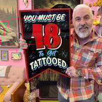 Image 1 of Wood cutout Banner w/ fringe