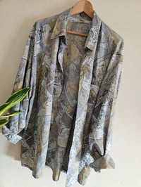 Image 2 of Vintage oversized grey print shirt 