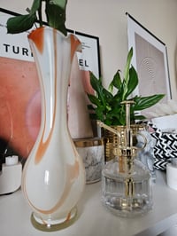 Image 2 of Pre loved orange marble glass vase