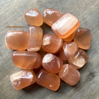 Image 1 of Honey Calcite Tumbled Stone – Polished Solar Plexus Chakra Stone, Healing Crystal