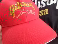 Image 4 of Gibson (yellow logo) Les Paul Red baseball cap