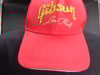 Image 2 of Gibson (yellow logo) Les Paul Red baseball cap