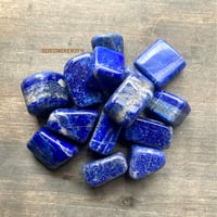 Image 1 of Lapis Lazuli Tumbled Stone – Throat Chakra Healing, Communication & Psychic Abilities