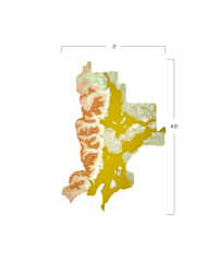 Image 5 of Grand Teton National Park 3D Topography Map