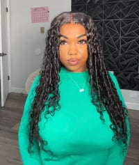 Image 1 of 24” 7x5 Waterwave Wig (Oq Hair)